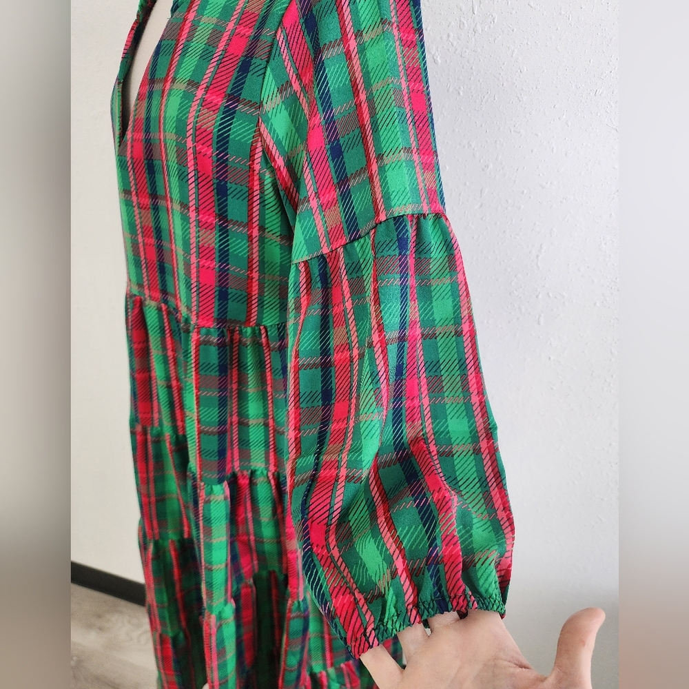 Michelle McDowell Christina Dress Plaid About You Size XL - Picture 9 of 11
